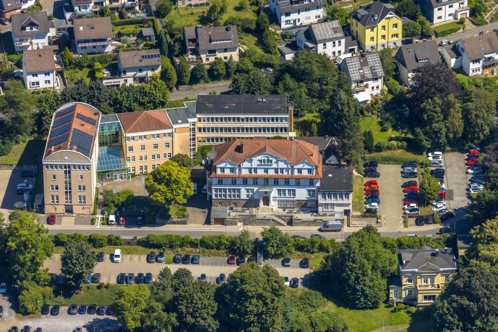 Ennepetal from the bird's eye view: Town Hall building of the city administration on Bismarckstrasse in Ennepetal in the state North Rhine-Westphalia, Germany