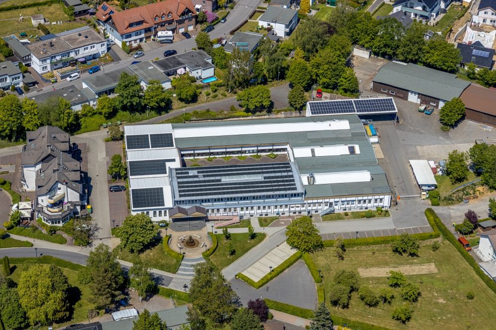 Kierspe from the bird's eye view: Town Hall building of the city administration Kierspe in Kierspe in the state North Rhine-Westphalia, Germany