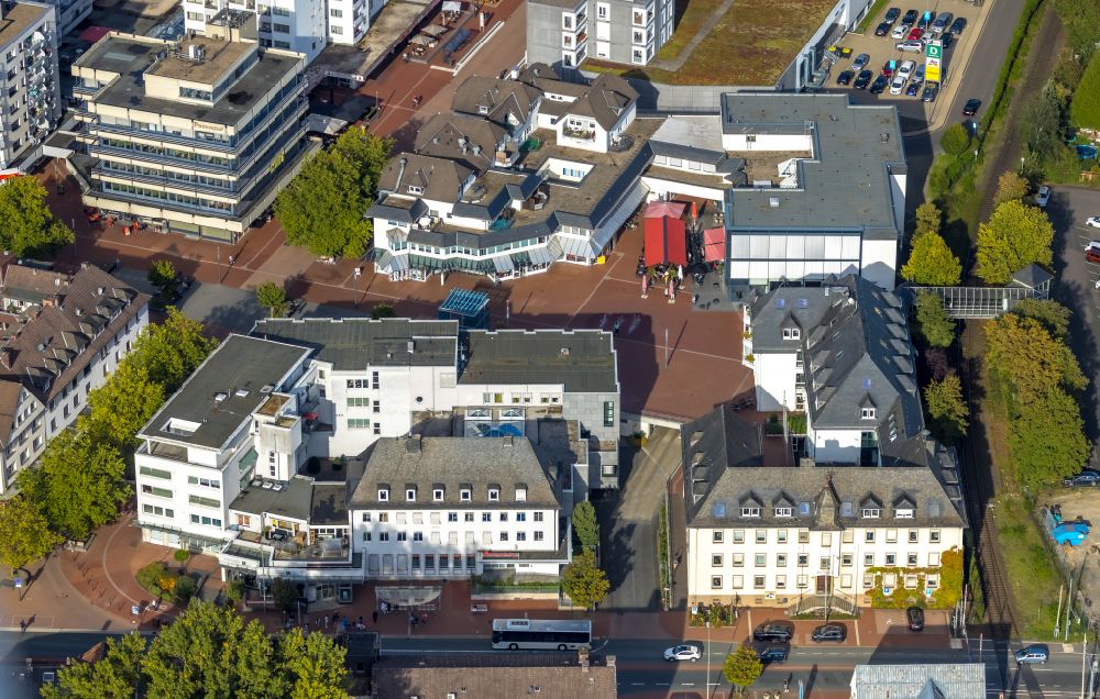 Kreuztal from the bird's eye view: Town Hall building of the city administration in Kreuztal in the state North Rhine-Westphalia, Germany