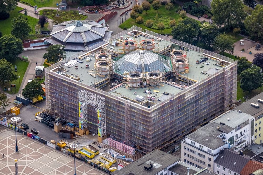Aerial photograph Dortmund - Town Hall building of the City Council at the market downtown in Dortmund at Ruhrgebiet in the state North Rhine-Westphalia, Germany