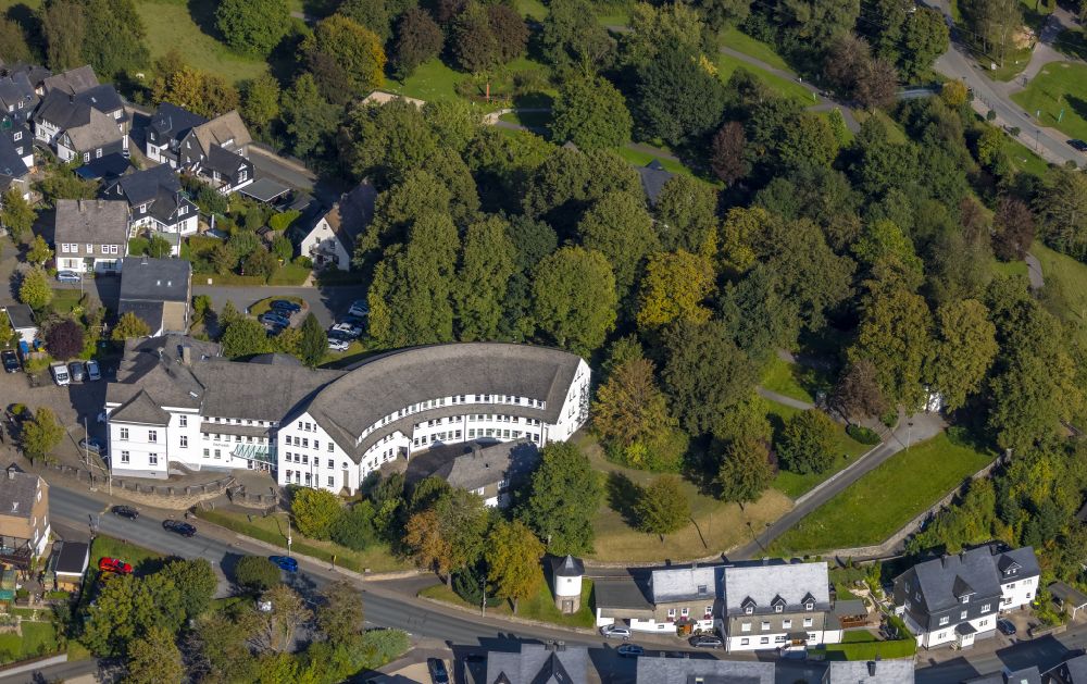 Aerial image Schmallenberg - Town Hall building of the city administration in Schmallenberg in the state North Rhine-Westphalia