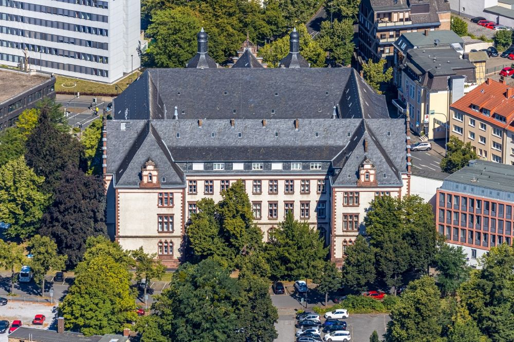 Aerial photograph Hamm - Town Hall building of the city administration on Theodor-Heuss-Platz in Hamm in the state North Rhine-Westphalia, Germany