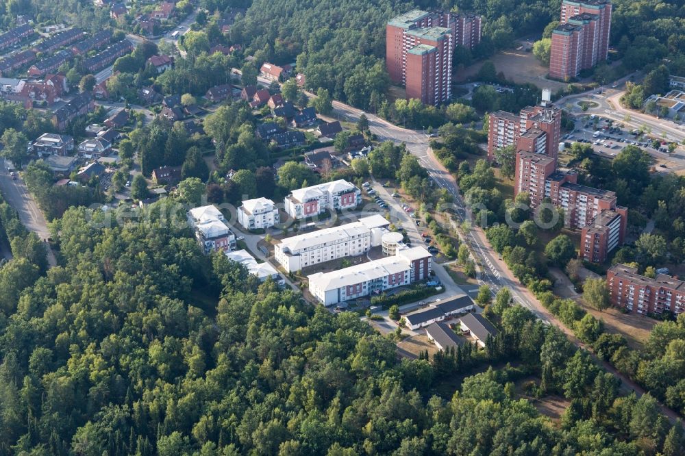Aerial photograph Lüneburg - Building the retirement home Staedtisches Pflegezentrum Lueneburg GmbH in Lueneburg in the state Lower Saxony, Germany