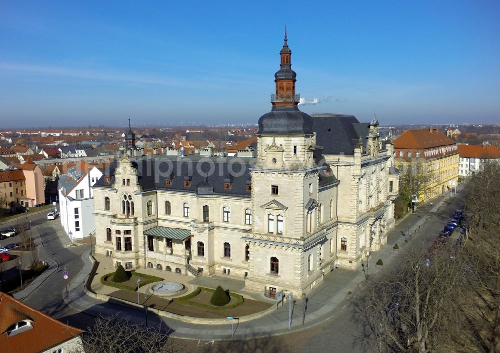 Aerial image Merseburg - View of Building the House of the Estates in Merseburg in Saxony-Anhalt