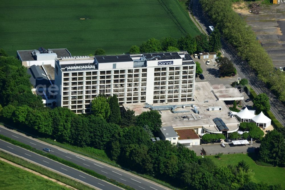 Aerial image Sulzbach am Taunus - Building of the conference center, the Dorint Hotel in Sulzbach am Taunus in Hesse