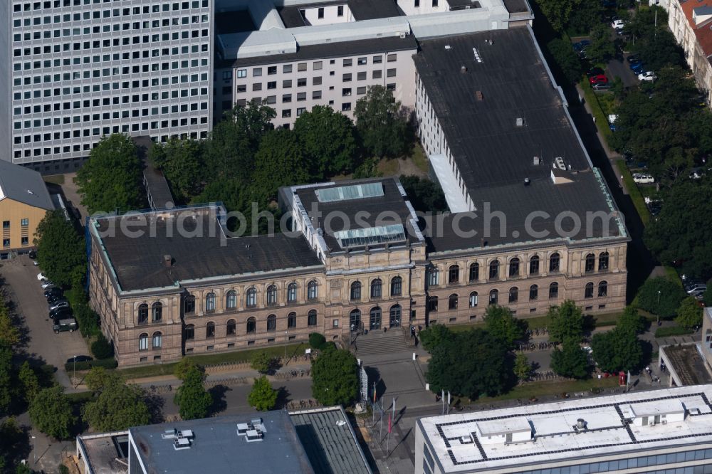 Aerial image Braunschweig - Buildings of the university TU Braunschweig on street Pockelsstrasse in the district Nordstadt in Brunswick in the state Lower Saxony, Germany