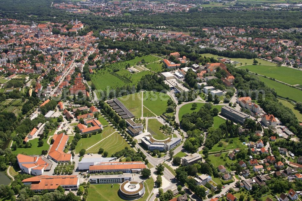 Aerial photograph Freising - Campus- University area of a??a??the Science Center for Nutrition, Land Use and Environment of the Technical University in Freising in the state Bavaria, Germany