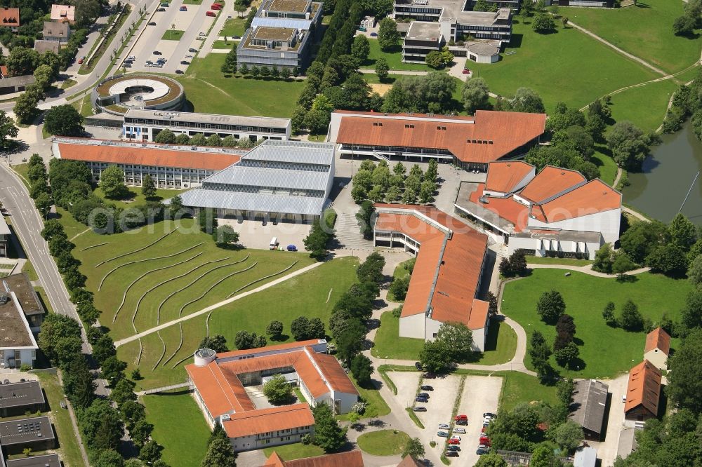 Aerial image Freising - Campus- University area of a??a??the Science Center for Nutrition, Land Use and Environment of the Technical University in Freising in the state Bavaria, Germany