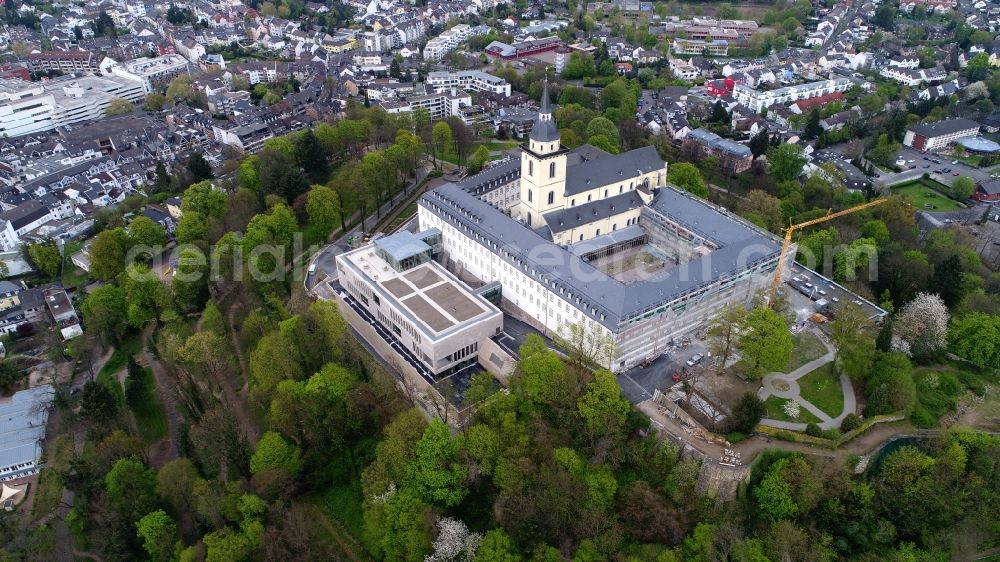 Siegburg from the bird's eye view: Building complex of the former monastery Abtei St. Michael in the district Wolsdorf in Siegburg in the state North Rhine-Westphalia, Germany