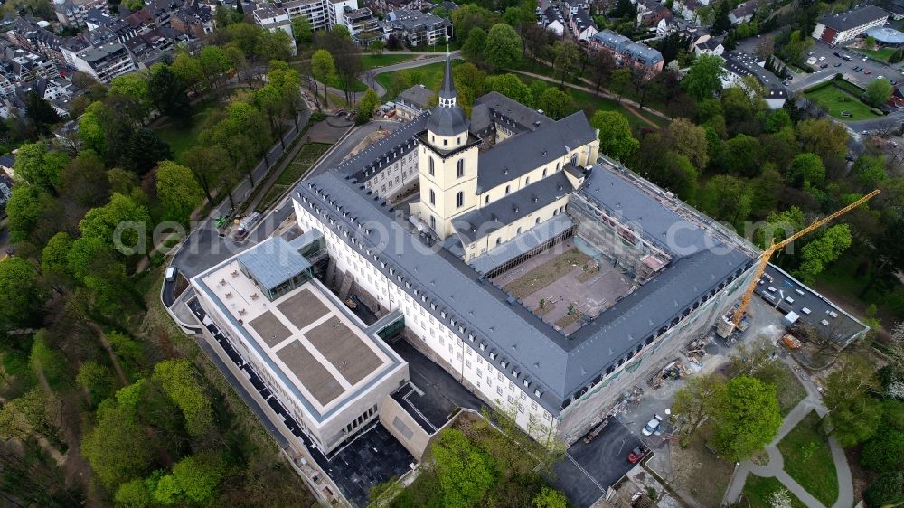 Aerial image Siegburg - Building complex of the former monastery Abtei St. Michael in the district Wolsdorf in Siegburg in the state North Rhine-Westphalia, Germany