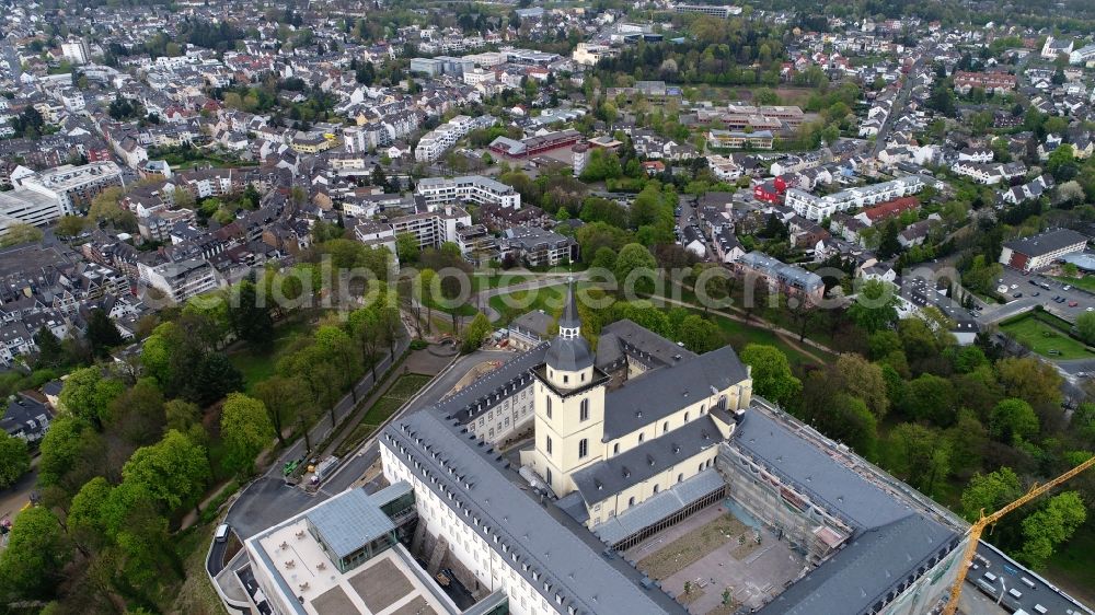 Aerial photograph Siegburg - Building complex of the former monastery Abtei St. Michael in the district Wolsdorf in Siegburg in the state North Rhine-Westphalia, Germany