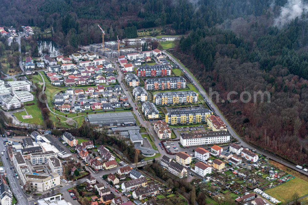 Aerial photograph Lahr/Schwarzwald - Building complex of the former military barracks in Lahr/Schwarzwald in the state Baden-Wuerttemberg, Germany
