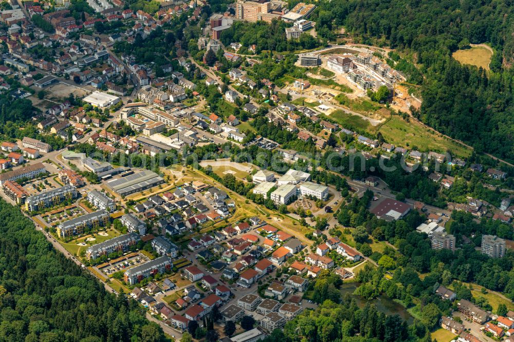 Lahr/Schwarzwald from above - Building complex of the former military barracks in Lahr/Schwarzwald in the state Baden-Wuerttemberg, Germany