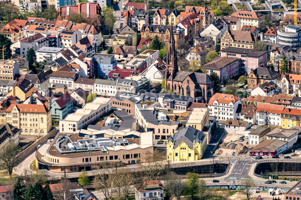 Aerial photograph Offenburg - Building complex of the shopping center Ree-Carre in the district Buehl in Offenburg in the state Baden-Wurttemberg, Germany