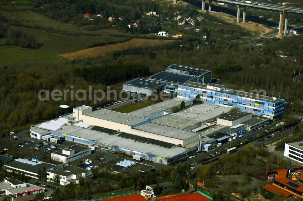 Aerial photograph Würzburg - Building complex and grounds of the logistics center on Berner Strasse in the district Heuchelhof in Wuerzburg in the state Bavaria, Germany