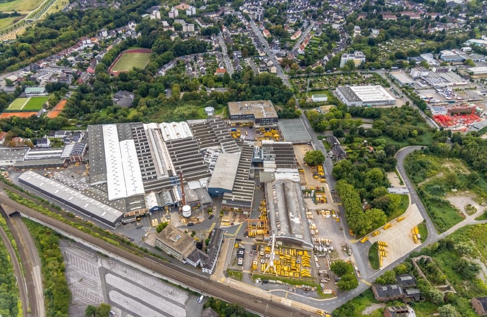 Aerial photograph Dortmund - Building complex and grounds of the logistics center of Imperial Industrial Logistics GmbH on Karl-Funke-Strasse in the district Dorstfeld in Dortmund at Ruhrgebiet in the state North Rhine-Westphalia, Germany