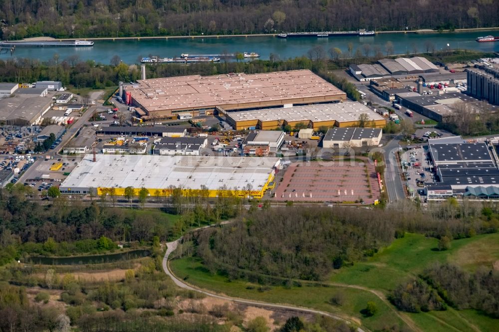Aerial photograph Dorsten - Building complex and grounds of the logistics center of van Eupen Logistik GmbH & Co. KG on Rudolf-Diesel-Strasse in Dorsten in the state North Rhine-Westphalia, Germany