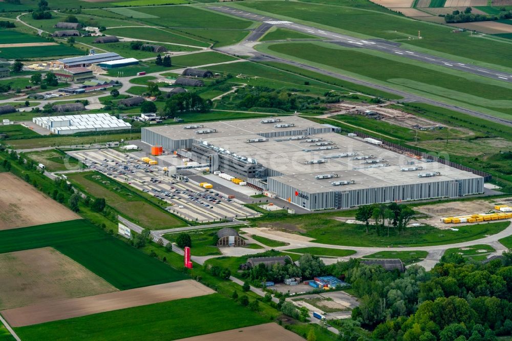 Aerial photograph Lahr/Schwarzwald - Building complex and grounds of the logistics center of Zalando Logistics Sued SE & Co. KG on Einsteinallee in Lahr/Schwarzwald in the state Baden-Wurttemberg, Germany