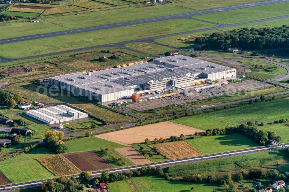 Aerial image Lahr/Schwarzwald - Building complex and grounds of the logistics center of Zalando Logistics Sued SE & Co. KG on Einsteinallee in Lahr/Schwarzwald in the state Baden-Wurttemberg, Germany