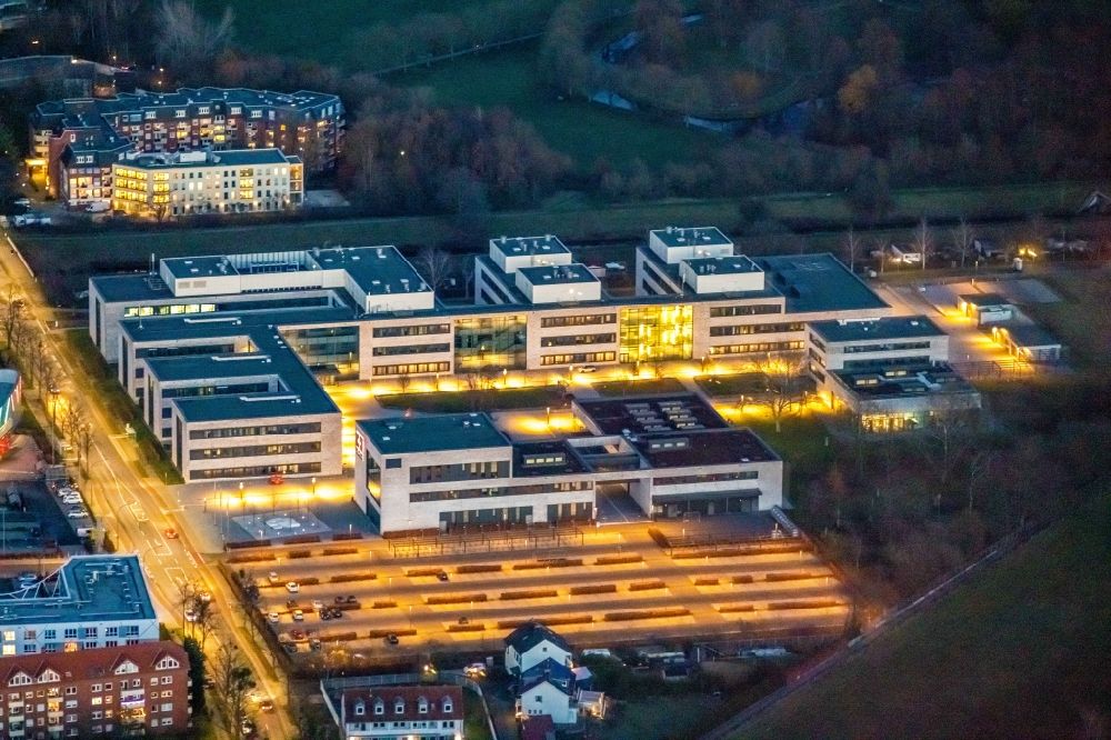 Hamm from the bird's eye view: Building complex of the university Hamm-Lippstadt an der Marker Allee in Hamm in the state North Rhine-Westphalia