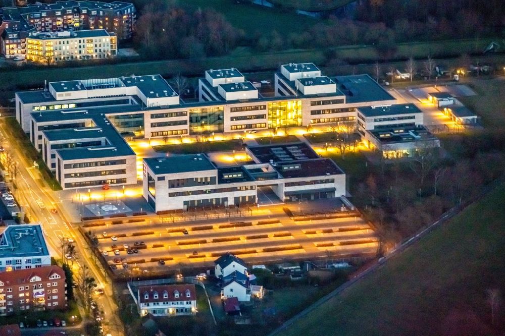 Aerial image Hamm - Building complex of the university Hamm-Lippstadt an der Marker Allee in Hamm in the state North Rhine-Westphalia