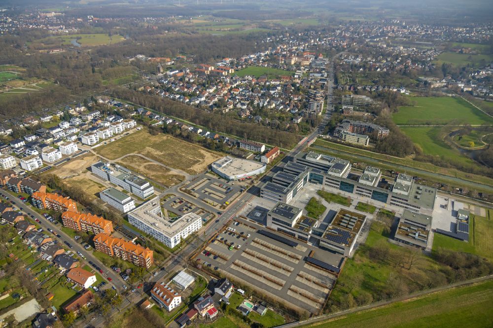 Aerial photograph Hamm - building complex of the university Hamm-Lippstadt an der Marker Allee in Hamm at Ruhrgebiet in the state North Rhine-Westphalia