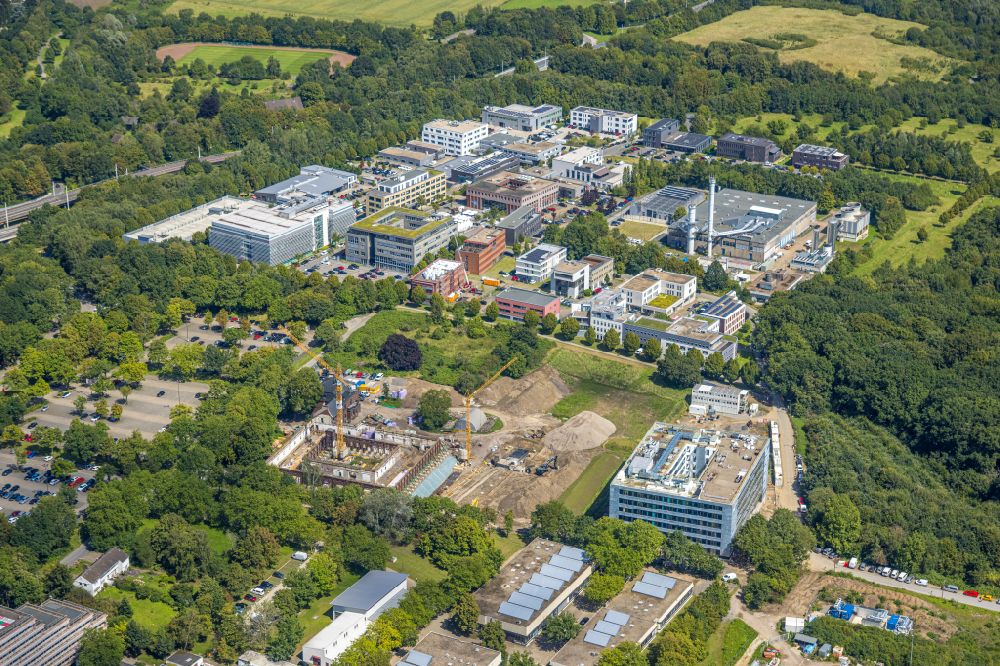 Aerial photograph Bochum - Building complex of the university Hochschule Bochum on street Am Hochschulcampus in the district Querenburg in Bochum at Ruhrgebiet in the state North Rhine-Westphalia, Germany