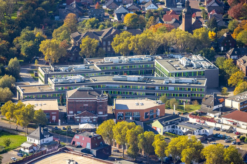 Aerial image Kamp-Lintfort - Building complex of the university of applied sciences Rhein-Waal in Kamp-Lintfort in the state of North Rhine-Westphalia