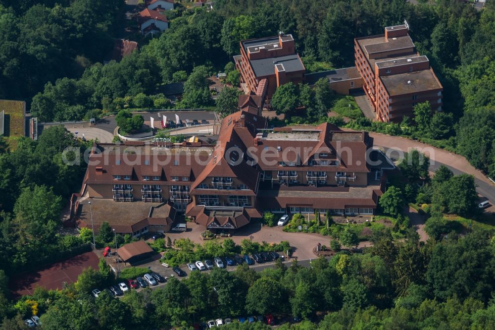 Rotenburg an der Fulda from the bird's eye view: Complex of the hotel building Goebel's Hotel Rodenberg in Rotenburg an der Fulda in the state Hesse, Germany