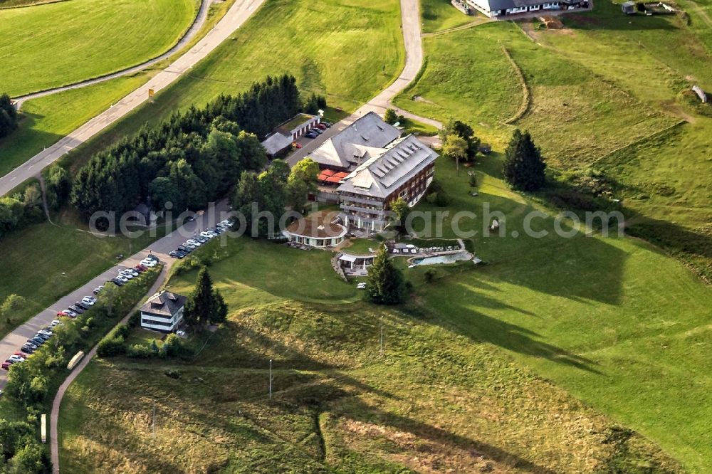 Aerial image Oberried - Complex of the hotel building die Halde in Oberried in the state Baden-Wurttemberg, Germany