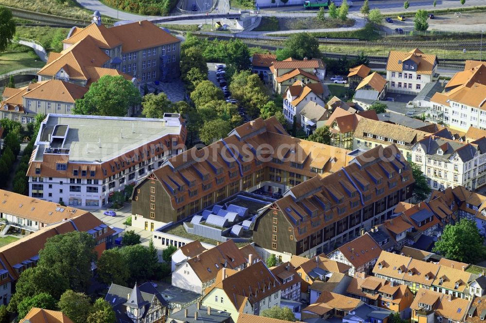Wernigerode from the bird's eye view: Complex of the hotel building HKK Hotel Wernigerode in Wernigerode in the state Saxony-Anhalt, Germany