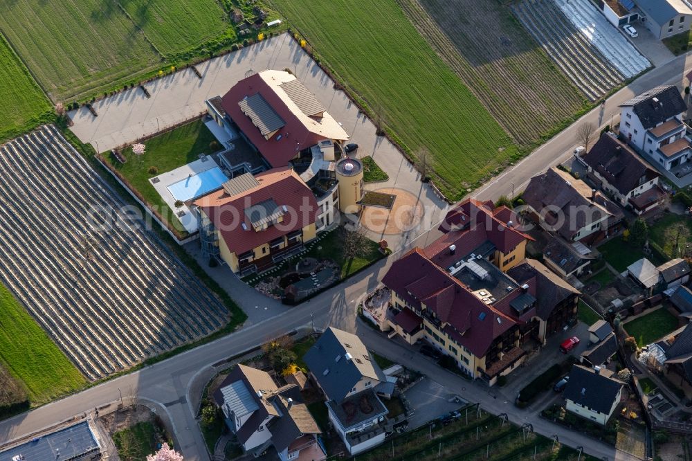 Aerial image Haslach im Kinzigtal - Complex of the hotel building Hotel Gasthaus Mosers Blume in the district Bollenbach in Haslach im Kinzigtal in the state Baden-Wuerttemberg, Germany