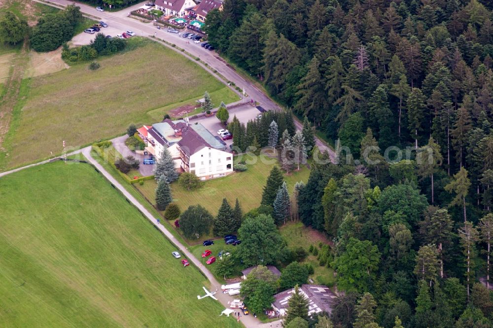 Aerial photograph Schwann - Complex of the hotel building Landhotel Adlerhof in Schwann in the state Baden-Wurttemberg, Germany