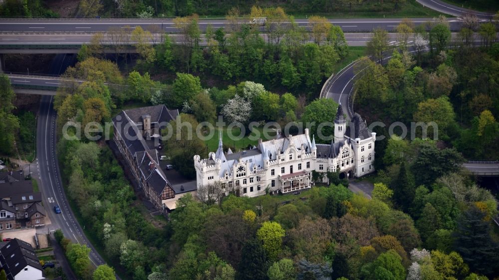 Aerial photograph Bonn - Complex of the hotel building Schlosshotel Kommende Ramersdorf in the district Ramersdorf in Bonn in the state North Rhine-Westphalia, Germany