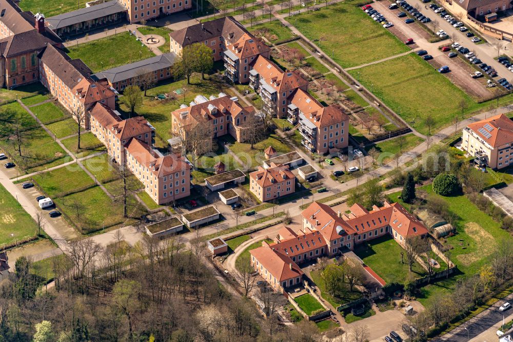 Aerial photograph Achern - Building complex of Illenau heute with Stadtverwaltung, Museen and Behoerden in Achern in the state Baden-Wurttemberg, Germany
