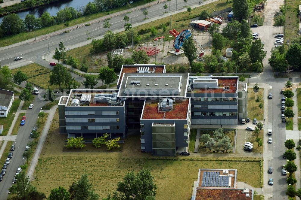 Aerial image Berlin - Building complex of the Institute DSM Biopract GmbH on Magnusstrasse in the district Johannesthal in Berlin, Germany