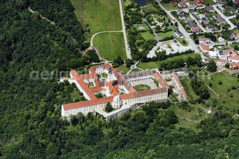 Aerial photograph Altenburg - Complex of buildings of the monastery Benediktinerstift Altenburg on street Abt-Placidus-Much-Strasse in Altenburg in Lower Austria, Austria