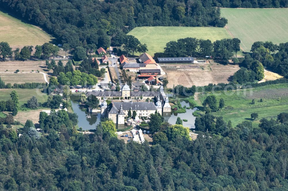 Aerial image Billerbeck - Complex of buildings of the monastery Benediktinerabtei Gerleve in Billerbeck in the state North Rhine-Westphalia, Germany