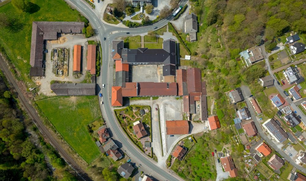Aerial photograph Bredelar - Complex of buildings of the monastery on Sauerlandstrasse in Bredelar in the state North Rhine-Westphalia, Germany