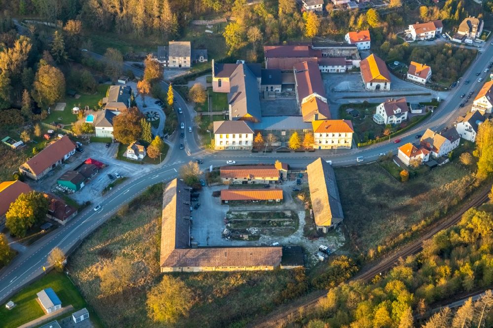 Bredelar from the bird's eye view: Complex of buildings of the monastery on Sauerlandstrasse in Bredelar in the state North Rhine-Westphalia, Germany
