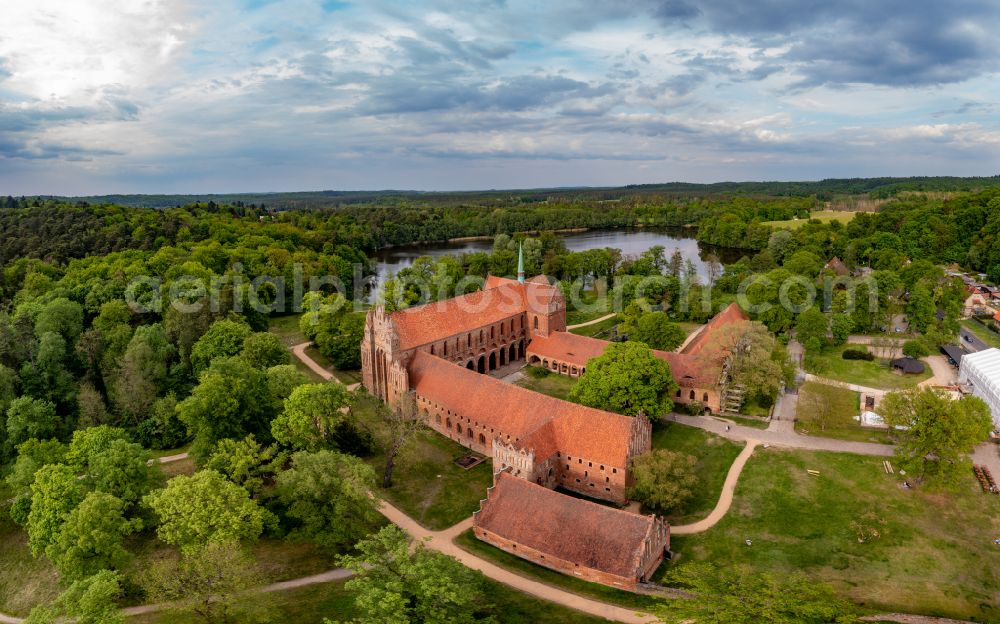 Aerial photograph Chorin - Complex of buildings of the monastery in der Schorfheide in Chorin in the state Brandenburg