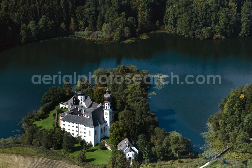 Aerial photograph Höglwörth - Complex of buildings of the monastery Kloster Hoeglwoerth in Hoeglwoerth in the state Bavaria, Germany