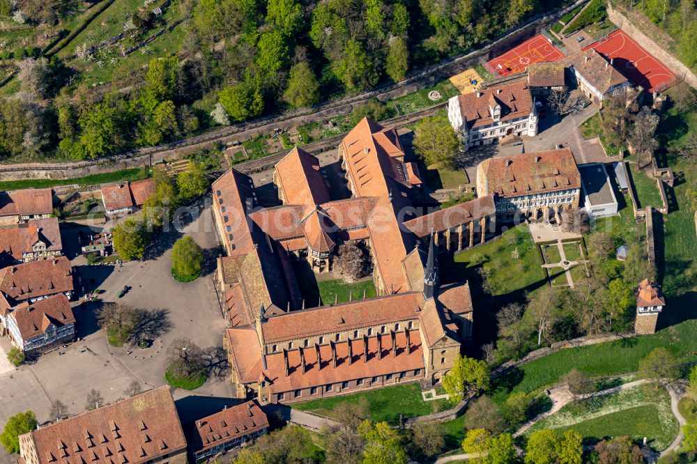Maulbronn from above - Complex of buildings of the monastery Maulbronn in Maulbronn in the state Baden-Wurttemberg