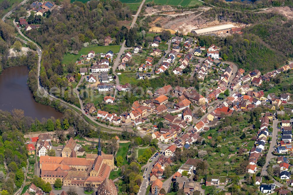 Maulbronn from above - Complex of buildings of the monastery Maulbronn in Maulbronn in the state Baden-Wurttemberg