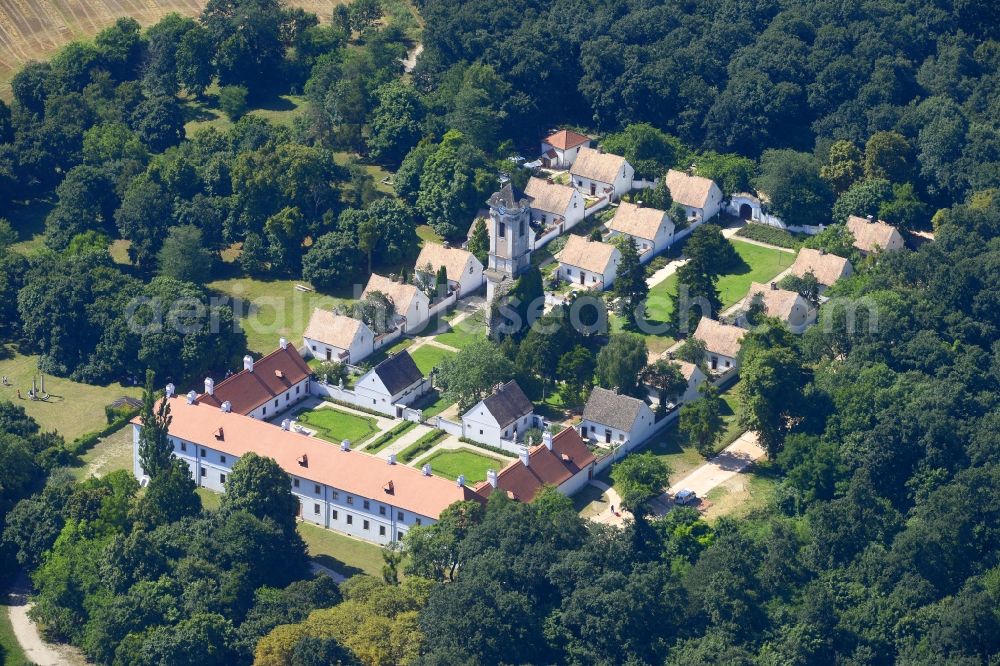 Aerial photograph Oroszlany - Complex of buildings of the monastery in the district Majk in Oroszlany in Komarom-Esztergom, Hungary
