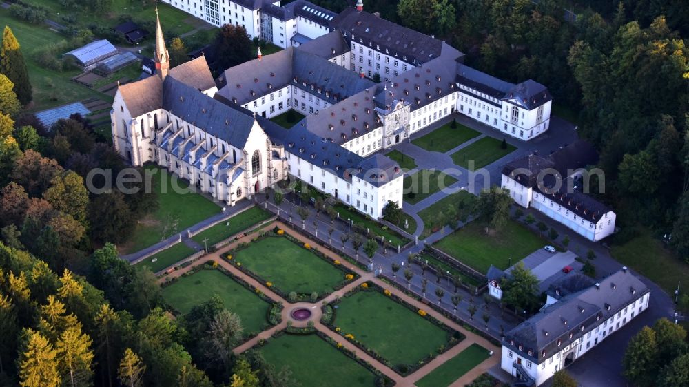 Aerial image Streithausen - Complex of buildings of the monastery and Abtei in the district Marienstatt in Streithausen in the state Rhineland-Palatinate, Germany