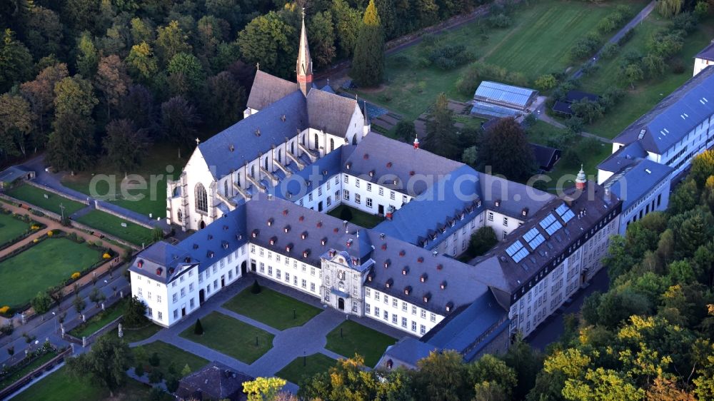 Aerial photograph Streithausen - Complex of buildings of the monastery and Abtei in the district Marienstatt in Streithausen in the state Rhineland-Palatinate, Germany