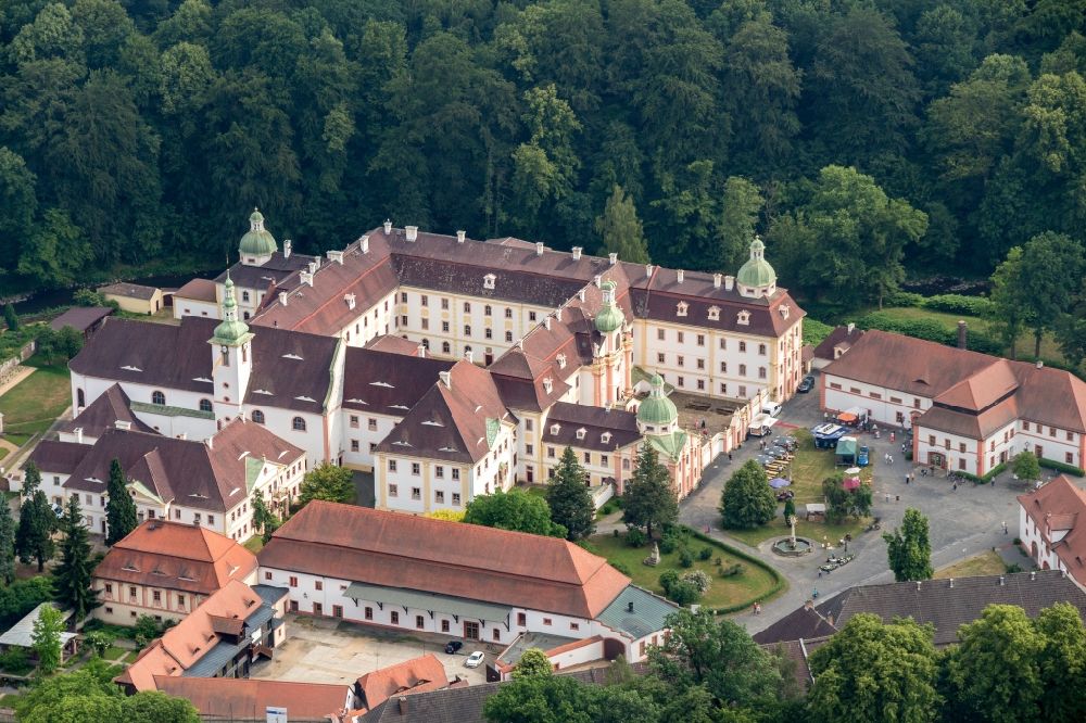 Aerial photograph Ostritz - Complex of buildings of the monastery St. Marienthal in Ostritz in the state Saxony, Germany