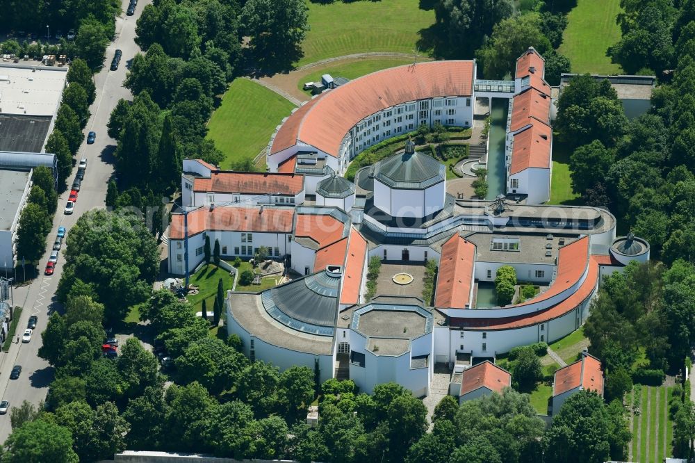 Aerial photograph Augsburg - Complex of buildings of the monastery Priesterseminar der Dioezese Augsburg an der Stauffenbergstrasse in Augsburg in the state Bavaria