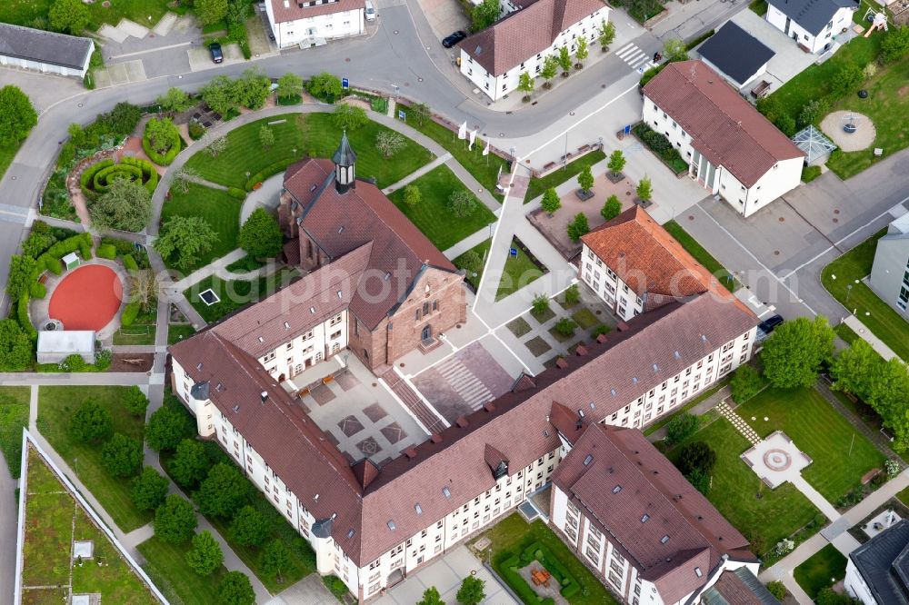 Aerial photograph Schramberg - Complex of buildings of the monastery Stiftung St. Franziskus in Heiligenbronn in the state Baden-Wurttemberg, Germany